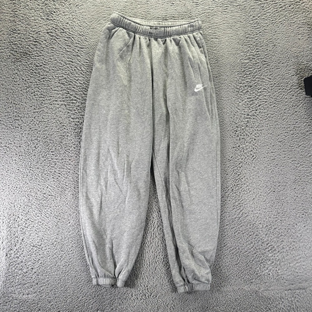 Nike Sweatpant Men's S Gray Cotton Jogger Tapered Fleece Performance Workout